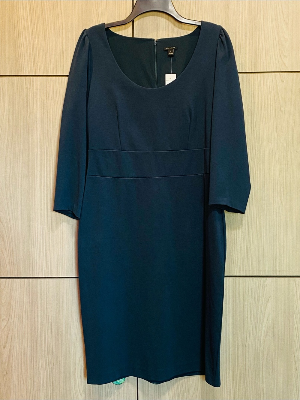 Anne Taylor Sheath Dress Blue Size 12 NWT